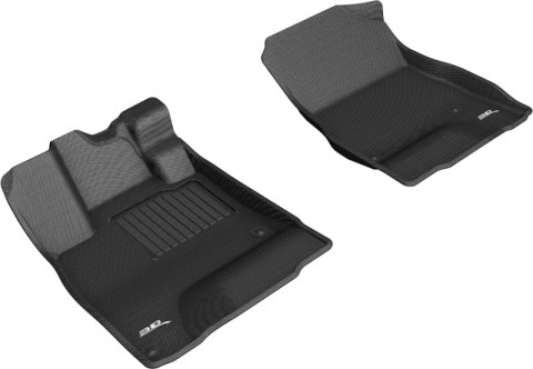 3D MAXpider 2018-2019 Honda Clarity Plug-in Hybrid Kagu 1st Row Floormat - Black thumbnail 8