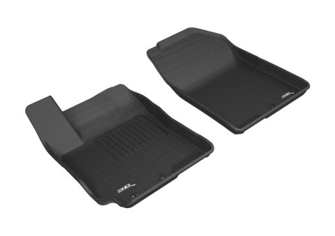 3D MAXpider 2018-2020 Hyundai Accent Sedan Kagu 1st Row Floormat - Black thumbnail 1