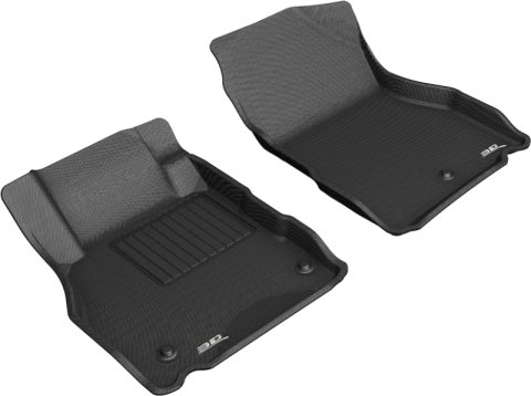 3D MAXpider 2018-2019 Nissan Kicks Kagu 1st Row Floormat - Black thumbnail 1
