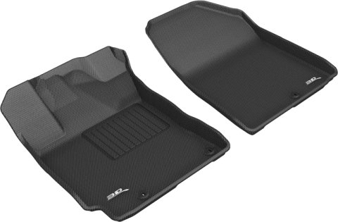 3D MAXpider 2019-2020 Kia Forte Kagu 1st Row Floormat - Black thumbnail 1