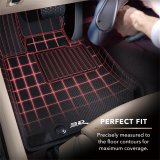 3D MAXpider 2019-2019 Porsche Cayenne Kagu 1st Row Floormat - Black thumbnail 7