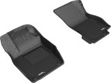 3D MAXpider 2019-2020 Audi A8L Kagu 1st Row Floormat - Black thumbnail 1