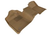 3D MAXpider 2007-2013 Chevrolet/GMC Silverado/Sierra Regular Cab Kagu 1st Row Floormat - Black thumbnail 1