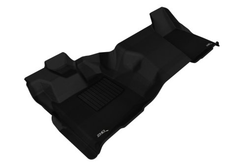 3D MAXpider 2011-2016 Ford F-250/350/450 Regular Cab Kagu 1st Row Floormat - Black