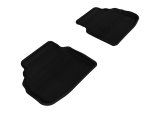 3D MAXpider 2009-2012 BMW 7 Series F01 Kagu 2nd Row Floormats - Black thumbnail 1