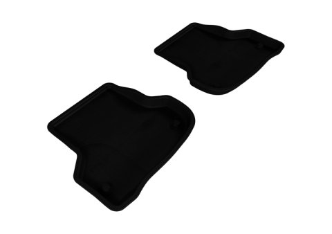 3D MAXpider 2006-2013 Audi A3 Kagu 2nd Row Floormats - Black thumbnail 1