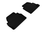3D MAXpider 2014-2020 BMW 4 Series F32 Kagu 2nd Row Floormats - Black thumbnail 1