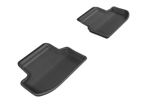 3D MAXpider 2015-2020 BMW 5 Series F10 Kagu 2nd Row Floormats - Black thumbnail 1