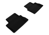 3D MAXpider 2013-2015 Chevrolet Malibu Kagu 2nd Row Floormats - Black thumbnail 1