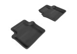 3D MAXpider 2007-2010 Chrysler Sebring Sedan Kagu 2nd Row Floormats - Black thumbnail 1