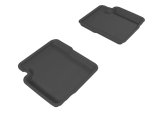 3D MAXpider 2012-2019 Fiat 500 Kagu 2nd Row Floormats - Black thumbnail 1