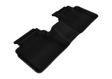 3D MAXpider 2006-2012 Ford Fusion Kagu 2nd Row Floormats - Black thumbnail 1