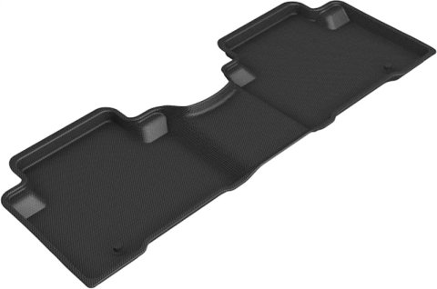 3D MAXpider 2013-2019 Hyundai Santa Fe/Santa Fe Xl Kagu 2nd Row Floormats - Black thumbnail 2