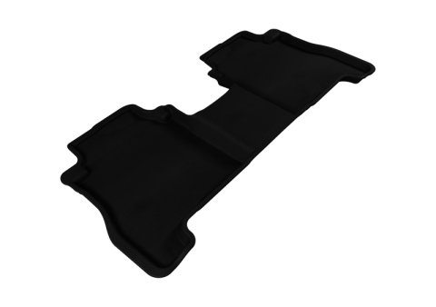 3D MAXpider 2007-2012 Hyundai Santa Fe Kagu 2nd Row Floormats - Black thumbnail 1