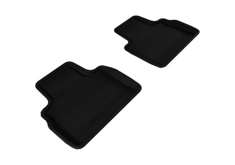 3D MAXpider 2009-2017 Infiniti QX70/FX35/50/50S Kagu 2nd Row Floormats - Black thumbnail 1