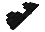 3D MAXpider 2007-2013 Jeep Wrangler JK Unlimited Kagu 2nd Row Floormats - Black thumbnail 1