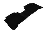 3D MAXpider 2011-2013 Kia Sorento 7-Seats Kagu 2nd Row Floormats - Black thumbnail 1