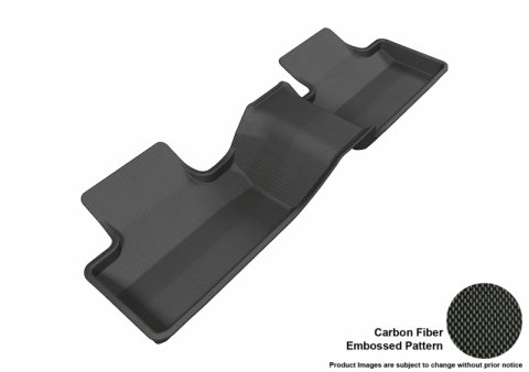 3D MAXpider 2012-2013 Land Rover Range Rover Evoque Kagu 2nd Row Floormats - Black thumbnail 1