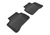 3D MAXpider 20092015 Mercedes-Benz GLK-Class X204 Kagu 2nd Row Floormats - Black thumbnail 1