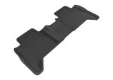 3D MAXpider 2016-2020 Toyota Tacoma Double Cab Kagu 2nd Row Floormats - Black thumbnail 1