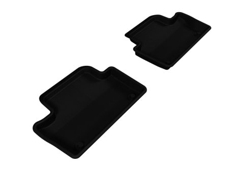 3D MAXpider 2010-2017 Volvo XC60 Kagu 2nd Row Floormats - Black thumbnail 1