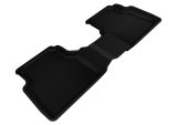 3D MAXpider 2009-2019 Volkswagen Tiguan/Tiguan Limited Kagu 2nd Row Floormats - Black thumbnail 1