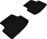 3D MAXpider 2015-2018 Volkswagen Golf Kagu 2nd Row Floormats - Black thumbnail 1