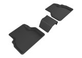 3D MAXpider 2015-2018 Audi Q3 Kagu 2nd Row Floormats - Black thumbnail 1
