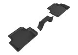 3D MAXpider 2017-2019 Audi A4/S4/A5 Sportback/S5 Sportback Kagu 2nd Row Floormats - Black thumbnail 1