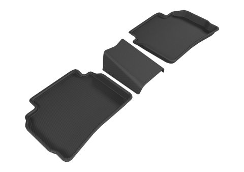3D MAXpider 2016-2020 Chevrolet Malibu Kagu 2nd Row Floormats - Black thumbnail 1
