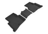 3D MAXpider 2017-2020 Kia Sportage Kagu 2nd Row Floormats - Black thumbnail 1