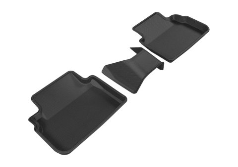 3D MAXpider 2017-2019 Subaru Impreza/Crosstrek Kagu 2nd Row Floormats - Black thumbnail 1