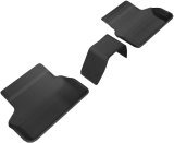 3D MAXpider 2017-2020 BMW 5 Series G30/G31 Kagu 2nd Row Floormats - Black thumbnail 1