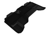 3D MAXpider 2007-2013 Chevrolet/GMC Silverado Extended Cab Kagu 2nd Row Floormats - Black thumbnail 1