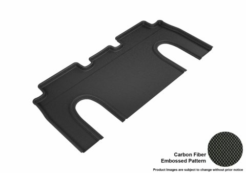 3D MAXpider 2016-2020 Tesla Model X 6-Seats Kagu 2nd Row Floormats - Black thumbnail 1