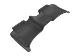 3D MAXpider 2011-2018 Porsche/Volkswagen Cayenne/Touareg Kagu 2nd Row Floormats - Black thumbnail 1