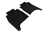 3D MAXpider 2014-2017 Land Rover Range Rover Long Wheelbase Kagu 2nd Row Floormats - Black thumbnail 1