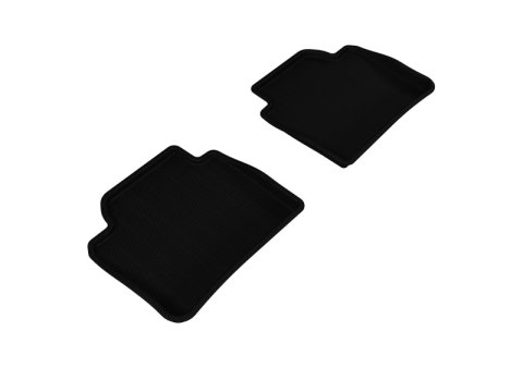 3D MAXpider 2012-2020 BMW 3 Series/4 Series Gran Coupe F30/F36 Kagu 2nd Row Floormats - Black thumbnail 1