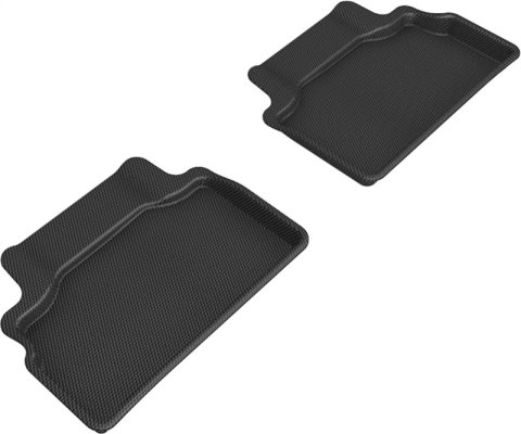 3D MAXpider 2012-2016 Hyundai Genesis Kagu 2nd Row Floormats - Black thumbnail 1