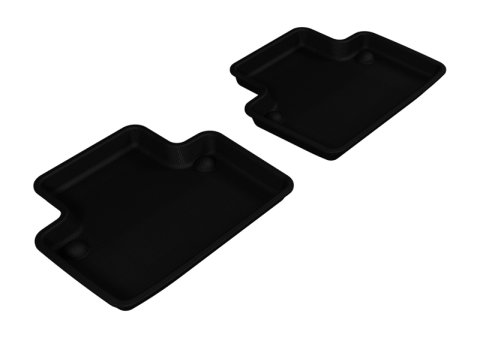 3D MAXpider 2003-2014 Volvo XC90 Kagu 2nd Row Floormats - Black thumbnail 1