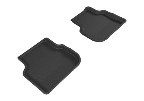 3D MAXpider 2011-2018 Volkswagen Jetta Sedan Kagu 2nd Row Floormats - Black thumbnail 1