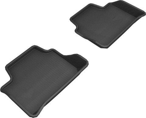 3D MAXpider 2019-2020 BMW 3 Series (G20) Kagu 2nd Row Floormats - Black thumbnail 8