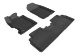 3D MAXpider 2006-2011 Honda Civic Sedan Kagu 1st & 2nd Row Floormat - Black thumbnail 5