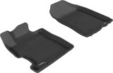 3D MAXpider 2006-2011 Honda Civic Sedan Kagu 1st & 2nd Row Floormat - Black thumbnail 6