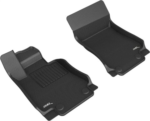 3D MAXpider 17-21 Alfa Romeo Giulia RWD / Giulia Quadrifoglio Kagu 1st Row Floormats - Black thumbnail 8