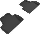 3D MAXpider 14-20 BMW 4 Series Convertible Kagu 2nd Row Floormats - Black thumbnail 1
