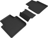 3D MAXpider 18-21 Volkswagen Tiguan Kagu 2nd Row Floormats - Black thumbnail 1