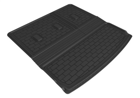 3D MAXpider 2021 Chevrolet Tahoe / GMC Yukon Behind R3 Seatback Protector Cargo Liner - Black thumbnail 3