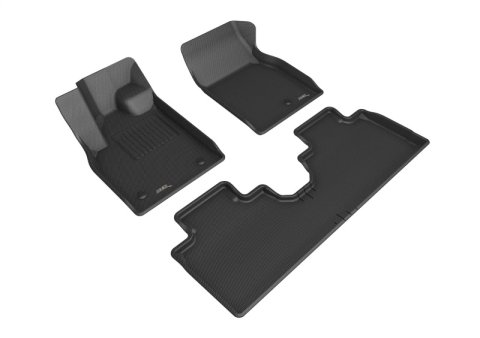 3D MAXpider 2021 Ford Mustang Mach-E Kagu 1st & 2nd Row Floormat - Black thumbnail 1