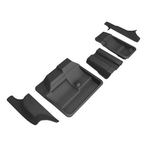 3D MAXpider 17-21 Tesla Model Y Kagu 3rd Row Floormats - Black thumbnail 3